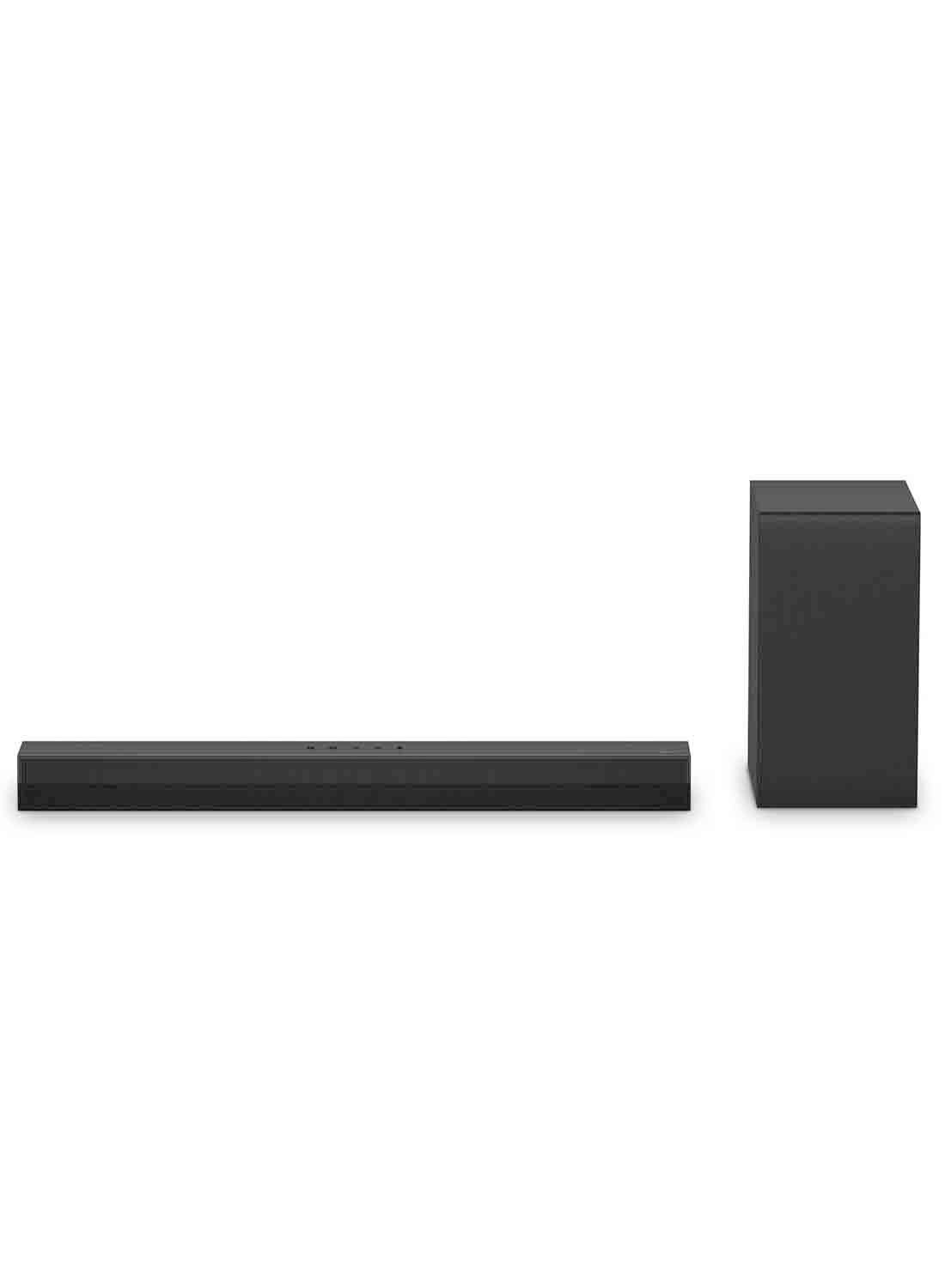 2.1 channel Soundbar with 300 W - Wireless Subwoofer, Wow Synergy with LG TV Dolby Audio - S40T.DSAUELK Black 