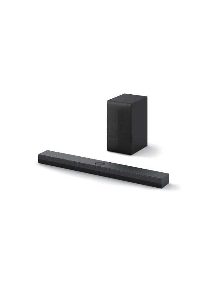 LG 3.1.1-Channel QNED TV Matching Soundbar, Dolby Atmos, Wow Orchestra, Rear Speaker Ready, Wireless Subwoofer (2024), 2 Year Warranty - S70TY Black - Image 3