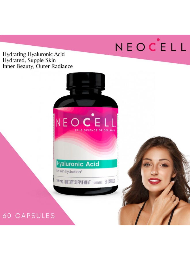 NEOCELL Hyaluronic Acid Natural Moisturizer Capsules 60s - Image 2