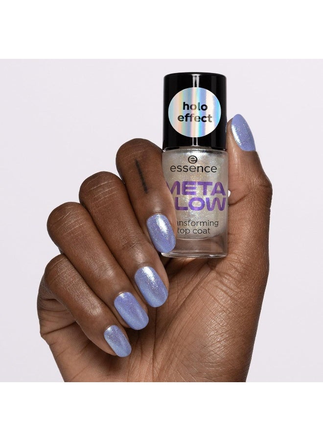 Essence Meta Glow Transforming Top Coat Meta Glow  - Image 4