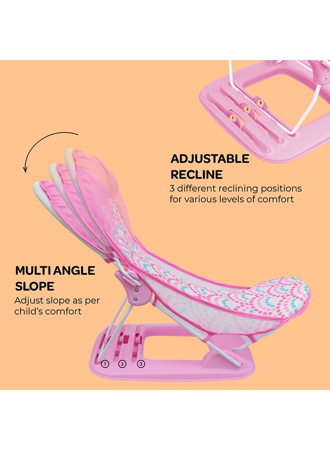 Moon - Shower Me Baby Bather With 3 Recline Positions - Pink - Image 1