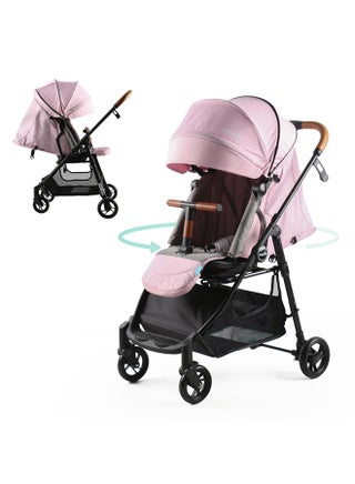 Revo 360 Rotating Stroller, Pink - pnsku/N70082014V/45/_/1717144324/cedb3795-e9f6-439c-89ca-63d5aa46e2c7