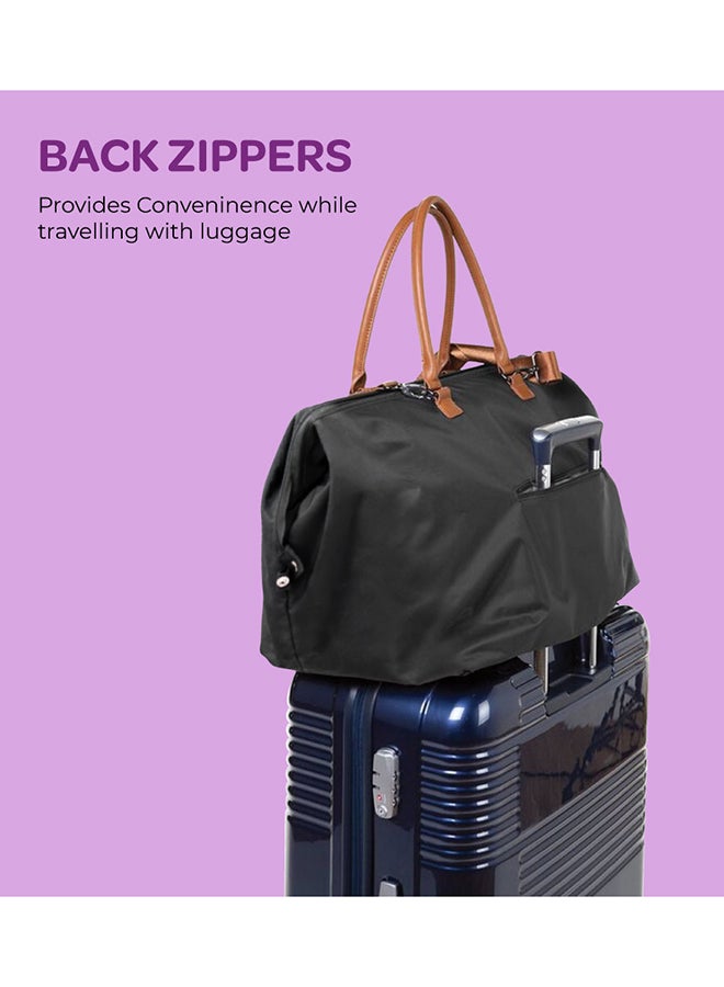 مون Moms Large Capacity Waterproof Travel Diaper Bag With 2 Pouchs - Black - Image 5