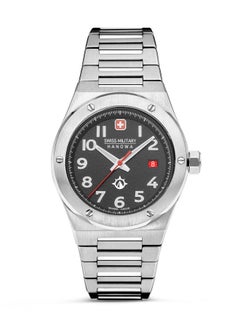 SWISS MILITARY HANOWA Men's Analog Quartz Round Shape Stainless Steel Wrist Watch  -  43mm  - Image 1