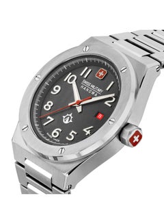 SWISS MILITARY HANOWA Men's Analog Quartz Round Shape Stainless Steel Wrist Watch  -  43mm  - Image 4