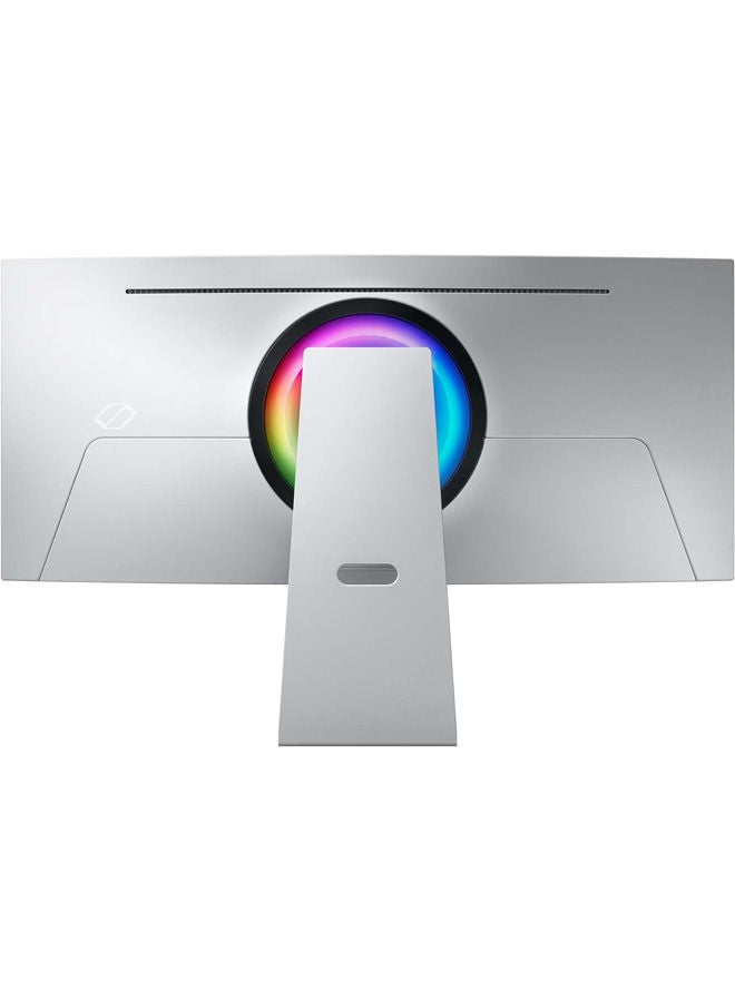Samsung - Samsung 34 Inch Odyssey OLED G8 175Hz Curved Smart Gaming Monitor Silver - Image 1