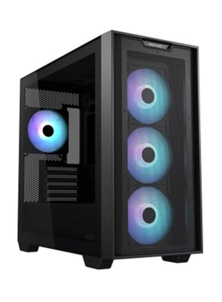 A21 PLUS MicroATX Case, 4x Pre-Installed ARGB Fans, Clean Cable Management, Supports 360 Mm Radiators & 380 Mm Graphics Cards, Black | 90DC00H0-B19000 - pnsku/N70082063V/45/_/1718095536/c7b6e59a-6335-4f31-b56a-395a80925a16