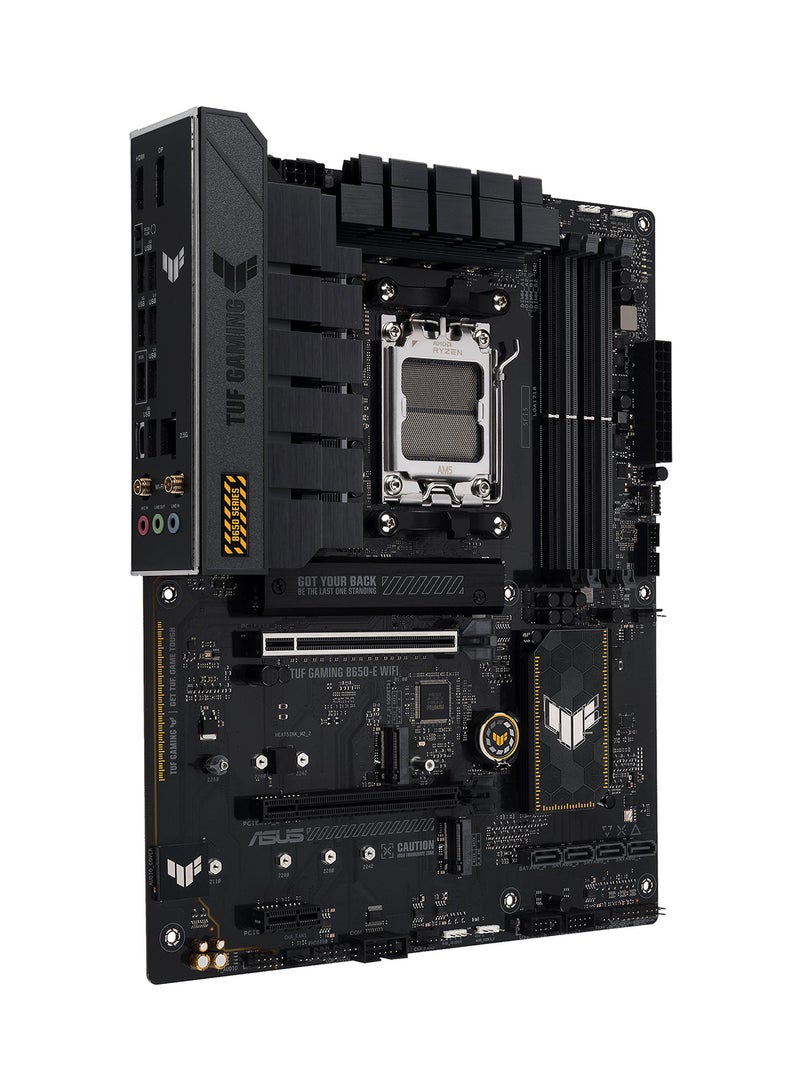 TUF GAMING B650M-E Wi-Fi AM5 mATX Motherboard, AMD B650 Chipset, 4x DDR5 DIMM, 192GB Max Memory, 2.5Gb Ethernet,, PCIe 4.0, 3 x M.2 slots, USB 3.2 ,Type-C, HDMI, DP, Wi-Fi 6E | 90MB1GT0-M0EAY0