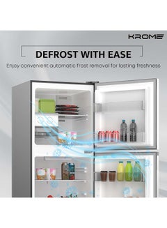 180L Gross,Net 138L, Double Door Top Mounted Refrigerator, Manual De- Frost, Mechanical Control System, Interior Light, Metallic Finish, Lock And Key, 10 Year Compressor Warranty 180 L KR-RDC 180IH INOX - pnsku/N70082088V/45/_/1717407209/b72c9774-0a6d-4951-a201-05c451cc5035