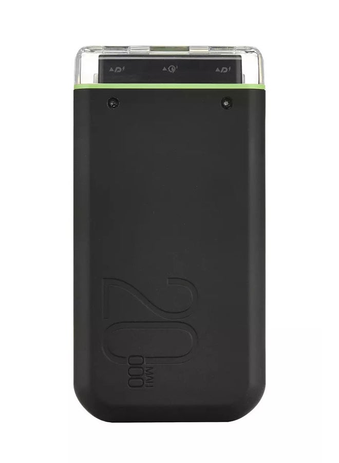 Goui - 20000 mAh Beast Super Fast 65W Power Bank - Portable Charging Solution with Simultaneous Charging Functionality, Compatible with Smartphones, Tablets, Gaming Devices, Portable DVD Players, MP3/MP4 Players, and Bluetooth Devices – Convenient, Compact, and Reliable Power On-the-Go - Black - Image 1