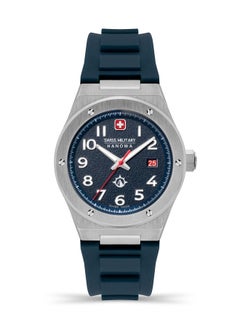 SWISS MILITARY HANOWA Men's Analog Quartz Round Shape Silicone Wrist Watch  -  43mm  - Image 1