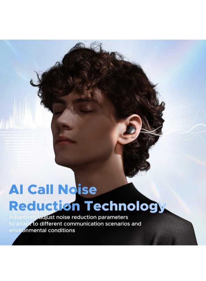 SoundPEATS SoundPEATS Mini HS Wireless Earbuds - Hi-Res Audio with LDAC, AI Noise Cancelling Mic, Multipoint Connection, 36 Hours, Bluetooth 5.3 Earphones, HiFi Stereo Sound Lightweight for Sports Running black  - Image 3