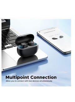 SoundPEATS SoundPEATS Mini HS Wireless Earbuds - Hi-Res Audio with LDAC, AI Noise Cancelling Mic, Multipoint Connection, 36 Hours, Bluetooth 5.3 Earphones, HiFi Stereo Sound Lightweight for Sports Running black  - Image 5