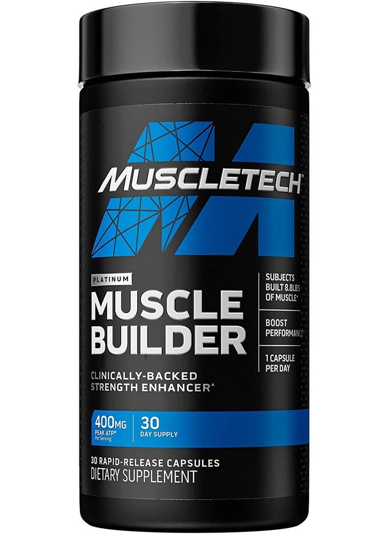 MuscleTech Muscle Builder, Muscle Building Supplements For Men & Women 30 Capsules  - Image 1