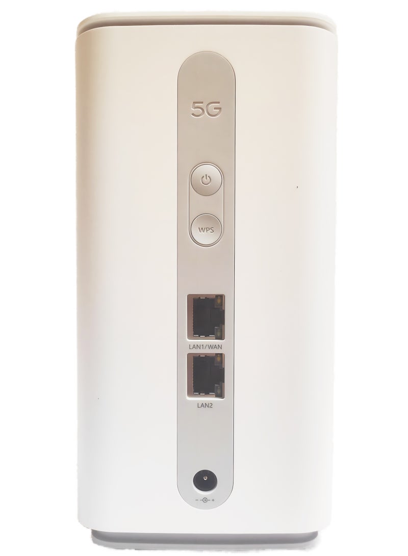 OPPO - 5G CPE T1a Router With Sim Slot LTE Cat20 WiFi Hotspot Wi-Fi 6 AX1800,Up To 4.07Gbps, 4X4 MIMO, Connect Up To 32 Devices, Ooredoo Customized Version With Arabic Unlocked, White CTC03 - Image 1