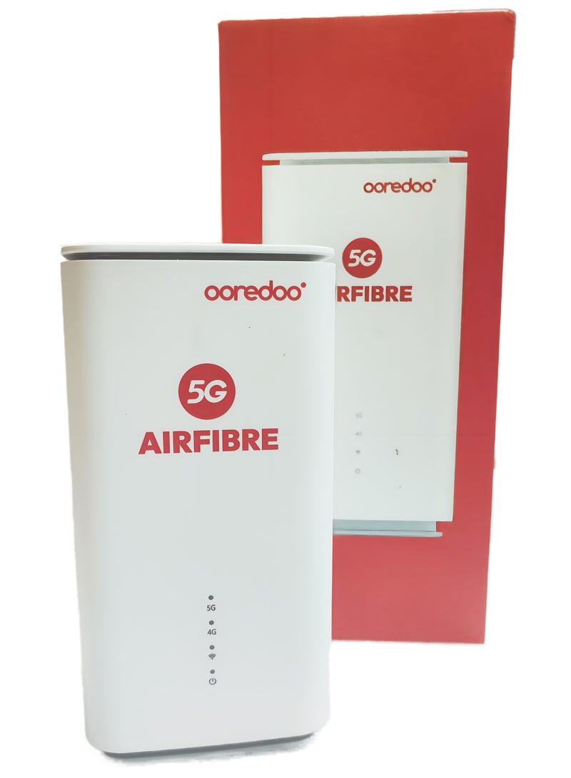 OPPO - 5G CPE T1a Router With Sim Slot LTE Cat20 WiFi Hotspot Wi-Fi 6 AX1800,Up To 4.07Gbps, 4X4 MIMO, Connect Up To 32 Devices, Ooredoo Customized Version With Arabic Unlocked, White CTC03 - Image 1