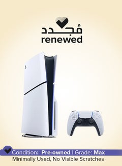 Renewed - PlayStation 5 Slim Console Disc Version With Controller - New Model 2023 (International Version)