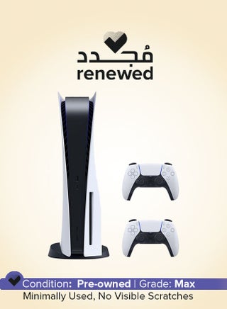 Renewed - Play Station 5 Console (Disc Version) With Extra Wireless Controller - White - pnsku/N70082148V/45/_/1717151749/6c09fa84-a608-4006-8272-6d51b06de267