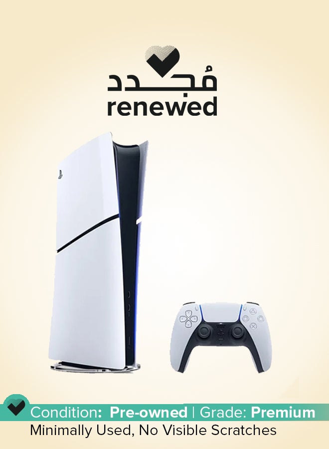 سوني - تم تجديده - جهاز PlayStation 5 Slim Digital Edition مع وحدة تحكم - موديل جديد 2023 (النسخة الدولية) - Image 1