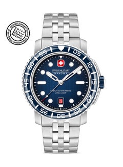 SWISS MILITARY HANOWA Men's Analog Quartz Round Shape Stainless Steel Wrist Watch  -  44mm  - Image 1