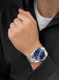 SWISS MILITARY HANOWA Men's Chronograph Quartz Round Shape Stainless Steel Wrist Watch  -  42mm  - Image 5