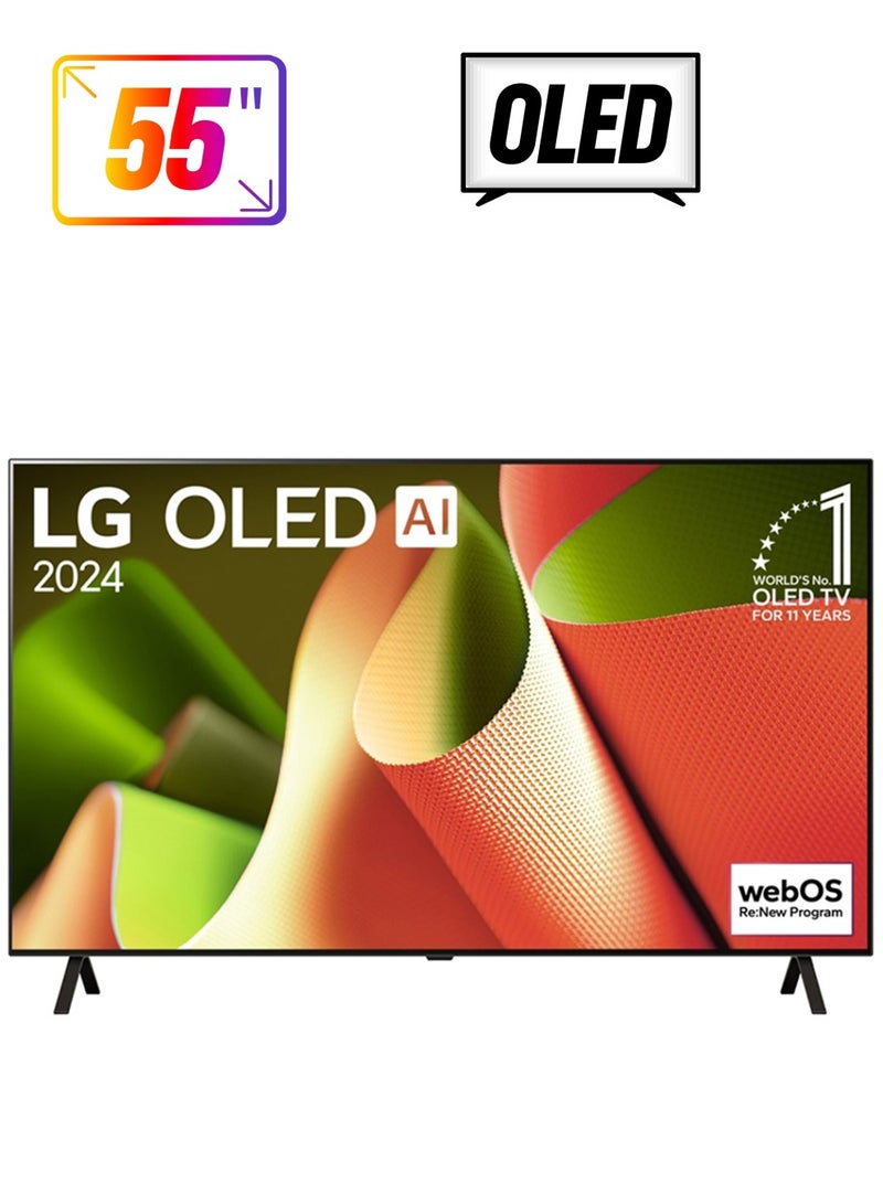 55-Inch 4K Ultra HD Smart OLED TV With AI ThinQ, Dolby Vision IQ, Dolby Atmos, webOS, Alexa Built-In, Google Assistant, HDMI 2.1, Gaming Mode OLED55B46LA Black OLED55B46LA Black - pnsku/N70082188V/45/_/1739967004/a7ddae36-f6c1-49c2-b506-9c5f1ff1e27c