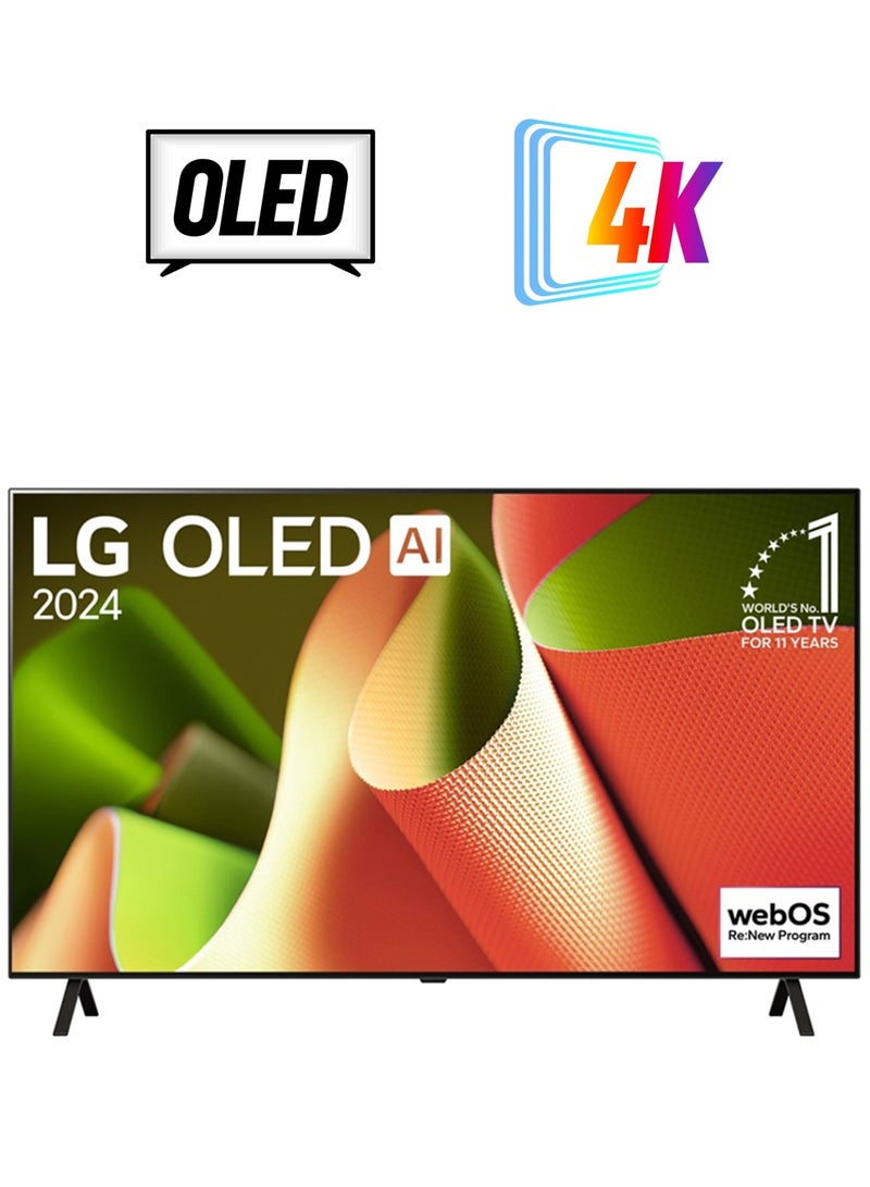 إل جي تلفزيون ذكي 55 بوصة 4K OLED 120 هرتز OLED55B46LA أسود  - Image 1