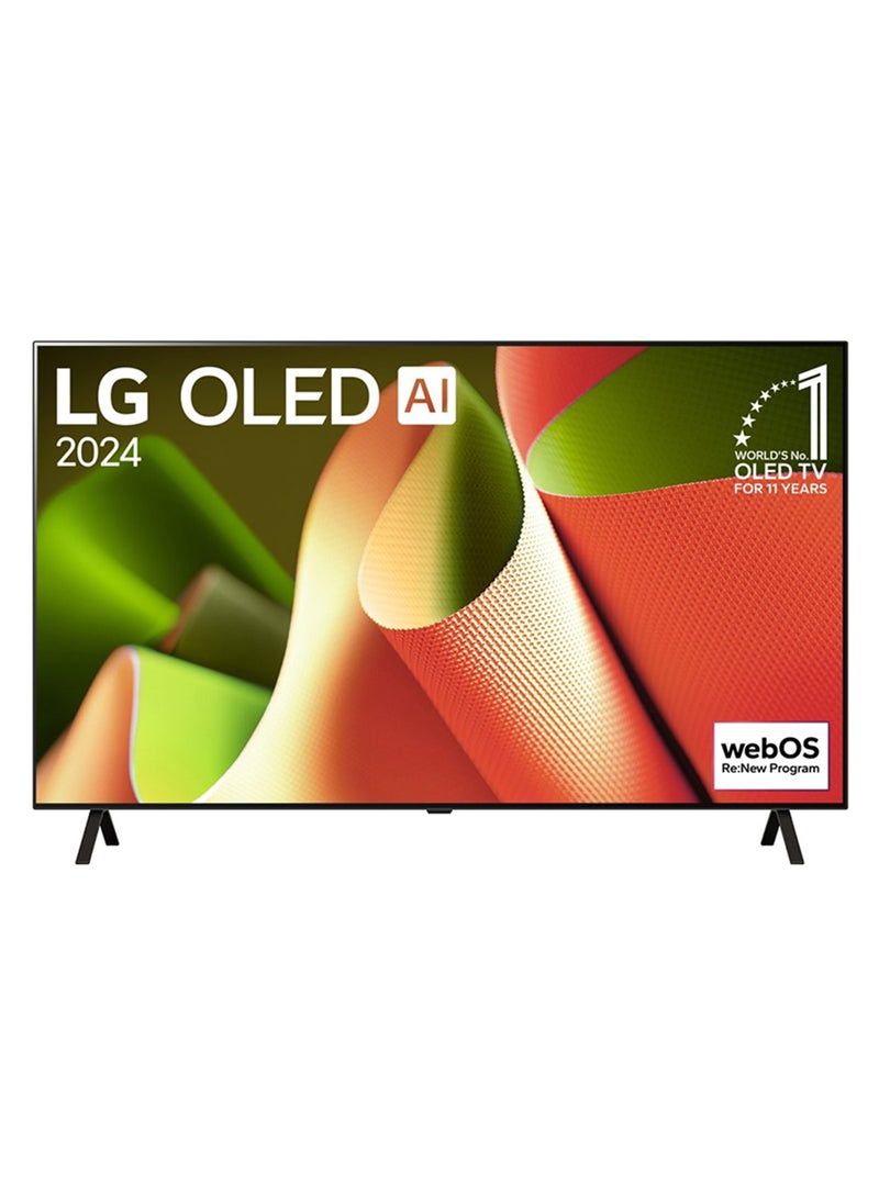 LG 55-Inch 4K Ultra HD Smart OLED TV With AI ThinQ, Dolby Vision IQ, Dolby Atmos, webOS, Alexa Built-In, Google Assistant, HDMI 2.1, Gaming Mode OLED55B46LA Black OLED55B46LA Black - Image 1
