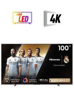 Hisense 100 Inch  4K Smart TV  Mini LED 144Hz 100U7K Black  - Image 1