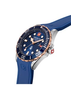SWISS MILITARY HANOWA Men's Analog Quartz Round Shape Silicone Wrist Watch  -  44mm  - Image 2