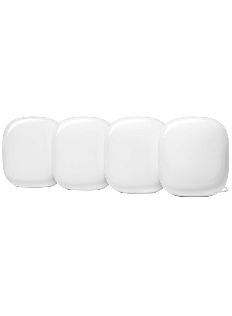 Google - Nest Wifi Pro, tri-band Wi-Fi 6E, 4-pack Snow - Image 1