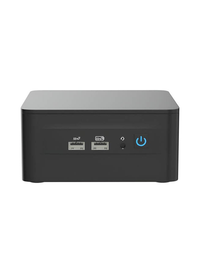 أسوس NUC12WSHi7 NUC 12 Pro Barebone Kit, Intel Core i7-1260P, 4xUSB, M.2 22x80 NVMe, 22x42 SATA, 2.5'' SATA slot, 2,5Gbe LAN, 2xHDMI, 2x Thunderbolt 4 (USB-C+DP), EU Cord | 90AB2WSH-MR8120 Black  - Image 1