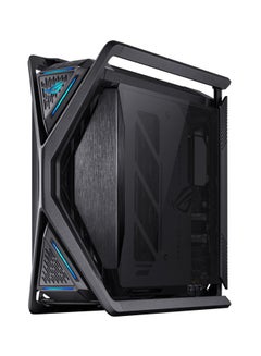أسوس علبة كمبيوتر ROG Hyperion BTF EDITION GR701 E-ATX، ألواح جانبية من الزجاج المقسّى، مبرد مزدوج يصل إلى 420 مم، 4 مراوح 140 مم، حامل وحدة معالجة رسوميات معدني، تخزين المكونات، محور مروحة ARGB، شحن سريع 60 وات، العودة إلى المستقبل، أسود | 90DC00F0-B39020  - Image 5