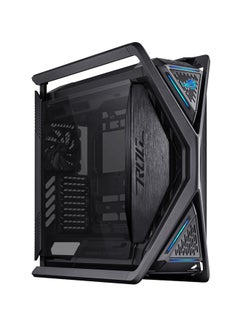 أسوس علبة كمبيوتر ROG Hyperion BTF EDITION GR701 E-ATX، ألواح جانبية من الزجاج المقسّى، مبرد مزدوج يصل إلى 420 مم، 4 مراوح 140 مم، حامل وحدة معالجة رسوميات معدني، تخزين المكونات، محور مروحة ARGB، شحن سريع 60 وات، العودة إلى المستقبل، أسود | 90DC00F0-B39020  - Image 2