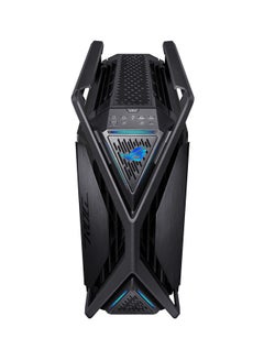 أسوس علبة كمبيوتر ROG Hyperion BTF EDITION GR701 E-ATX، ألواح جانبية من الزجاج المقسّى، مبرد مزدوج يصل إلى 420 مم، 4 مراوح 140 مم، حامل وحدة معالجة رسوميات معدني، تخزين المكونات، محور مروحة ARGB، شحن سريع 60 وات، العودة إلى المستقبل، أسود | 90DC00F0-B39020  - Image 4