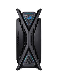 أسوس علبة كمبيوتر ROG Hyperion BTF EDITION GR701 E-ATX، ألواح جانبية من الزجاج المقسّى، مبرد مزدوج يصل إلى 420 مم، 4 مراوح 140 مم، حامل وحدة معالجة رسوميات معدني، تخزين المكونات، محور مروحة ARGB، شحن سريع 60 وات، العودة إلى المستقبل، أسود | 90DC00F0-B39020  - Image 3