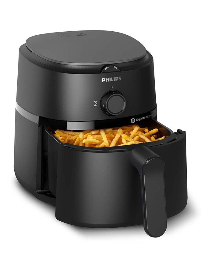 Philips - Airfryer Compact - Analogue, 12 Cooking Functions, Rapid Air Technology, 3.2 L 1300 W Philips NA110/09/00 Black - Image 1
