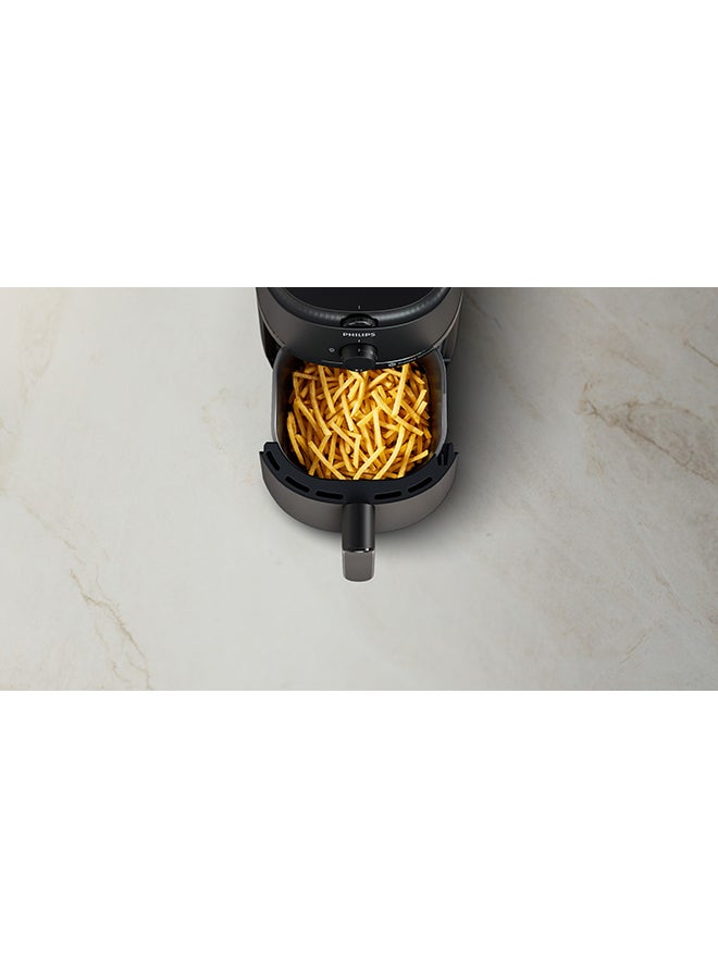 Philips - Airfryer Compact - Analogue, 12 Cooking Functions, Rapid Air Technology, 3.2 L 1300 W Philips NA110/09/00 Black - Image 1