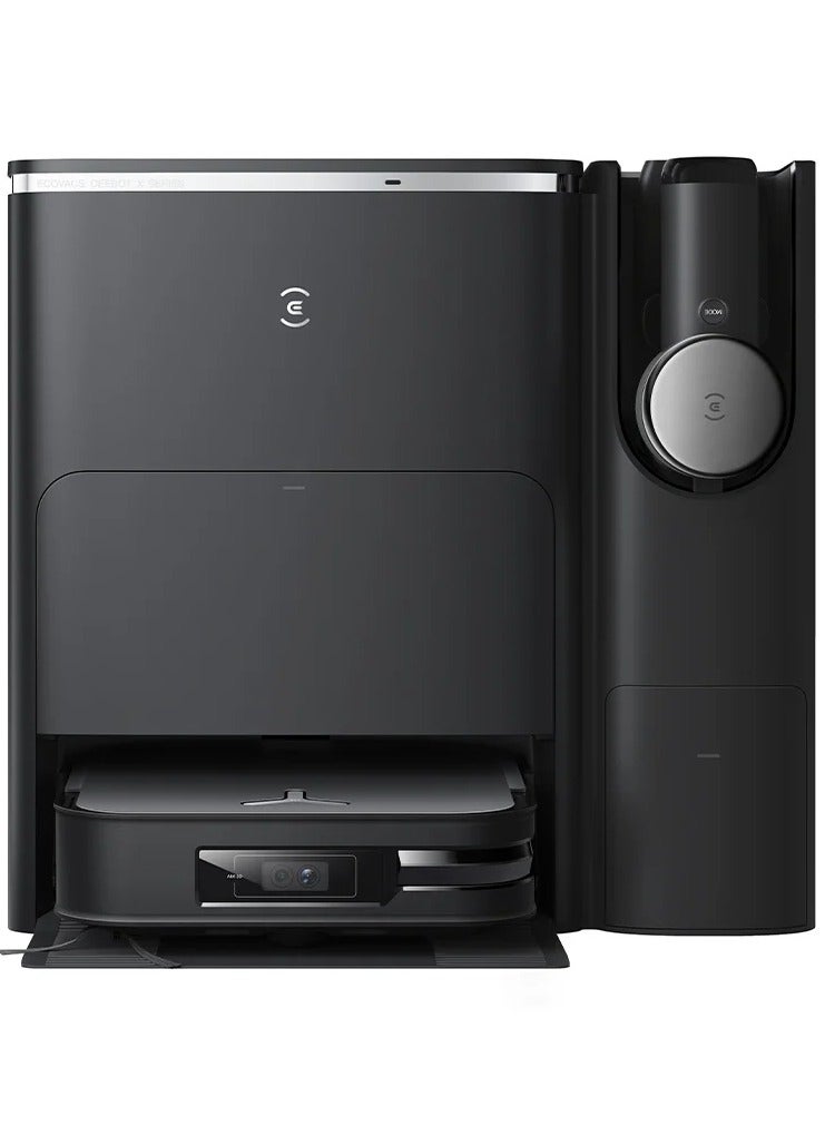 ecovacs - DEEBOT X2 Combo,All-in-One Cleaning Hub,8700Pa,60°C Hot Water Washing,15mm Auto-Mop Lift,9.5cm Ultra-thin,Dual Laser LiDAR,90 Days Dust Auto Empty,YIKO 2.0,6400 mAH Big Battery-Black 4 L 65 W DEX86 Black - Image 1