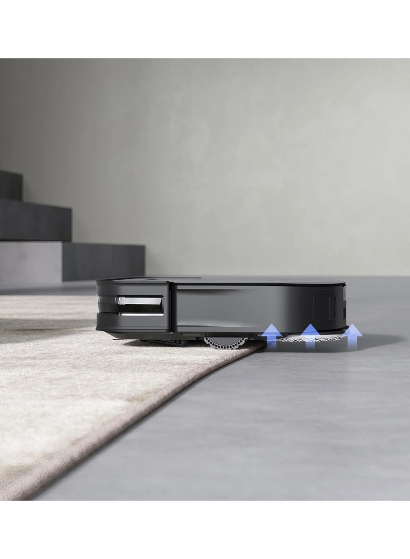 ecovacs - DEEBOT X2 Combo,All-in-One Cleaning Hub,8700Pa,60°C Hot Water Washing,15mm Auto-Mop Lift,9.5cm Ultra-thin,Dual Laser LiDAR,90 Days Dust Auto Empty,YIKO 2.0,6400 mAH Big Battery-Black 4 L 65 W DEX86 Black - Image 1