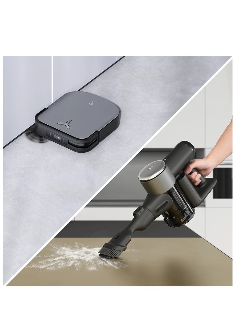 ecovacs - DEEBOT X2 Combo,All-in-One Cleaning Hub,8700Pa,60°C Hot Water Washing,15mm Auto-Mop Lift,9.5cm Ultra-thin,Dual Laser LiDAR,90 Days Dust Auto Empty,YIKO 2.0,6400 mAH Big Battery-Black 4 L 65 W DEX86 Black - Image 1