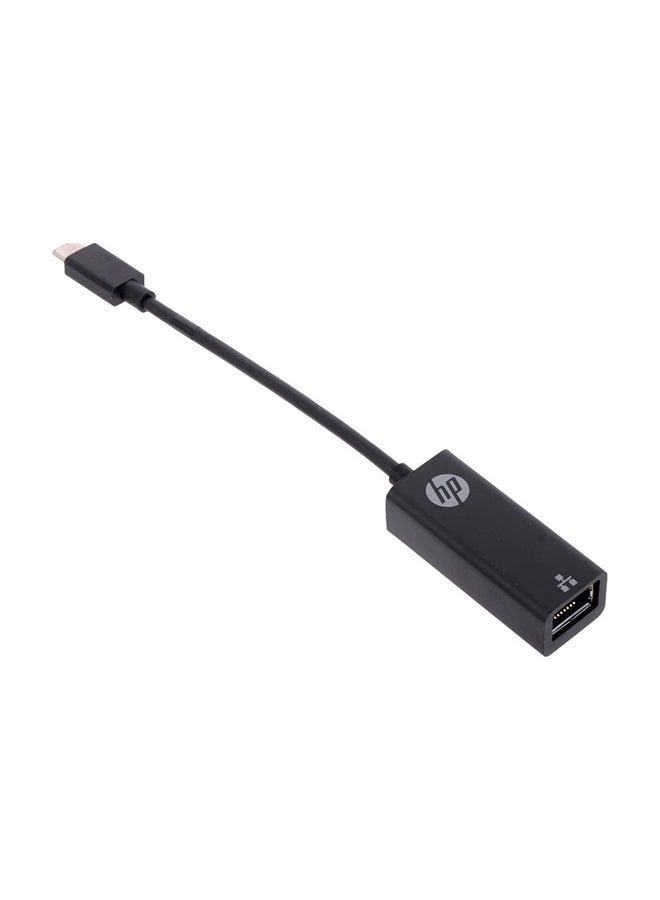 HP - USB-C to RJ45 Adapter, For Windows, Mac | V7W66AA#AC3 Black - Image 1