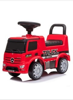 Mercedes Benz Truck Licensed-Foot To Floor Ride On For 12 To 36 Months Red
