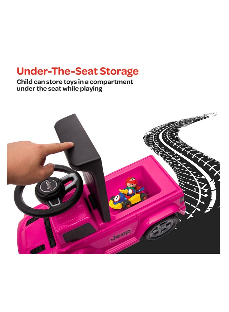 Moon Ride On Jeep Gladiator For Boys And Girls Suitable From 18-36 Months With Anti-Tipping Mechanism - Pink - Image 5