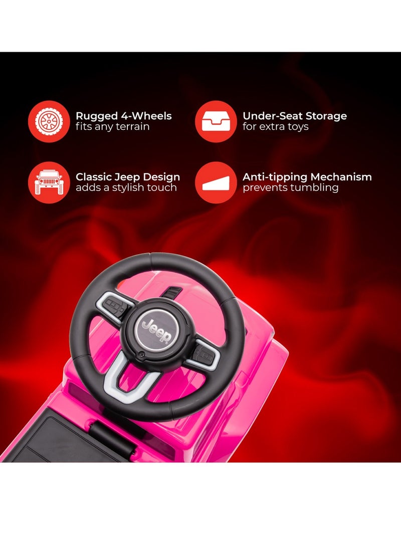 Moon Ride On Jeep Gladiator For Boys And Girls Suitable From 18-36 Months With Anti-Tipping Mechanism - Pink - Image 4