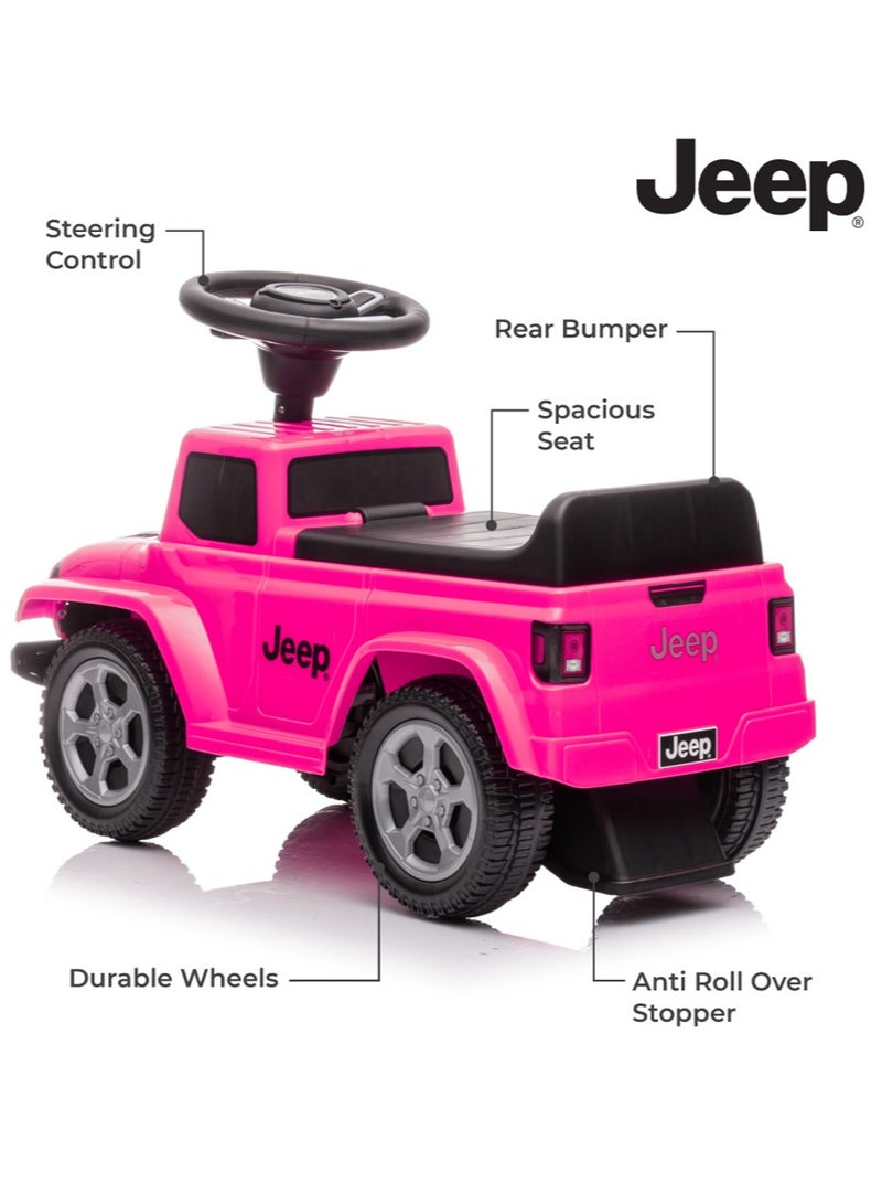 Moon Ride On Jeep Gladiator For Boys And Girls Suitable From 18-36 Months With Anti-Tipping Mechanism - Pink - Image 3