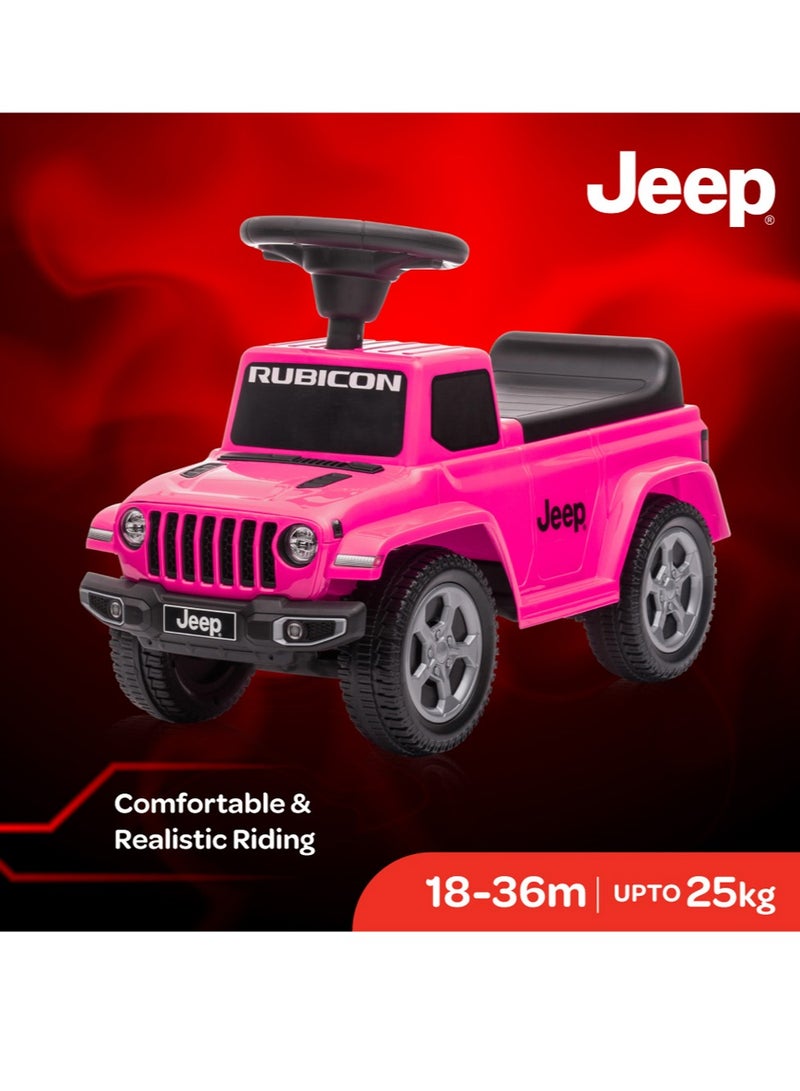 Moon Ride On Jeep Gladiator For Boys And Girls Suitable From 18-36 Months With Anti-Tipping Mechanism - Pink - Image 2