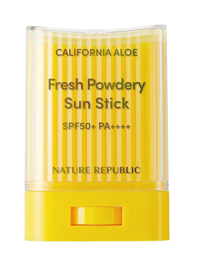 NATURE REPUBLIC California Aloe Fresh Powdery Sun Stick SPF50+ - Image 1