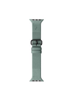 Native Union (Re)Classic Band For Apple Watch Ultra / 42 / 44 / 45mm Models - Elegant Textured Leather Band, Comfortable All-Day Wear, Eco-Friendly, Stain Resistant, Secure Attachment - Slate Green  - Image 1