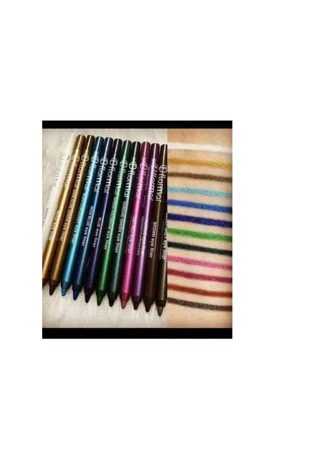 فلورمار Eyeliner Set, 12 Colors Multicolour 